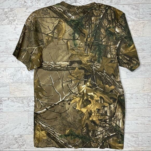 RealTree ACE Men’s Peak Performance Alaska Camouflage T-Shirt Size Small - Picture 2 of 9